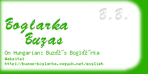 boglarka buzas business card